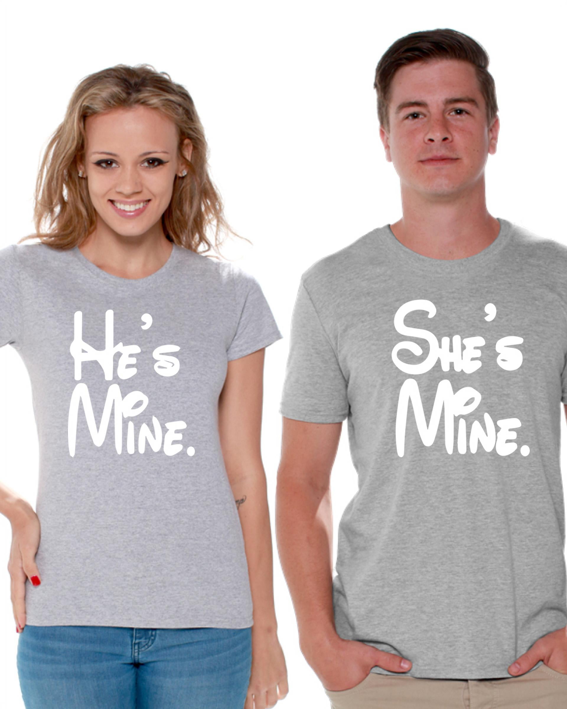 Awkward Styles Couples Shirts He is Mine She is Mine Matching