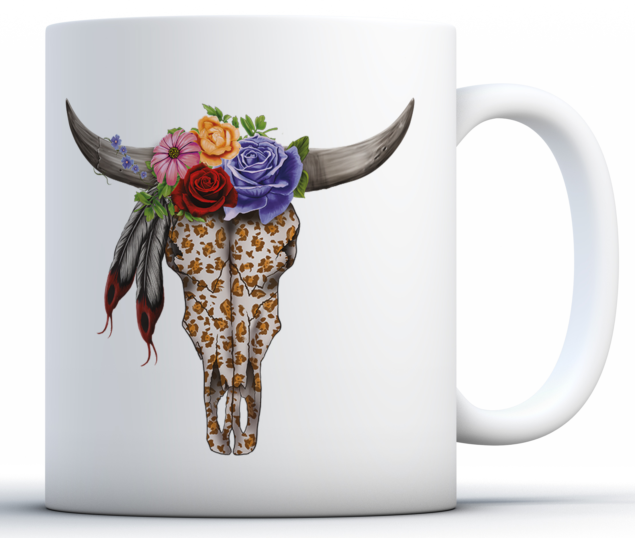 Highland Cow Coffee Mug - 11 Oz Ceramic Western Farmhouse Mug, Gift For Women & Cow Lovers