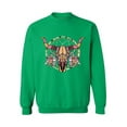 thumbnail image 1 of Awkward Styles Cow Skull Sweatshirt Day of the Dead Gifts for Women Men's Skull Sweater Sugar Skull Sweatshirt Gifts for Dia de los Muertos Skull Clothing Dreamcatcher Sweater Mosaic Cow Skull Jumper, 1 of 5