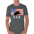 thumbnail image 1 of Awkward Styles Cowboy Hat USA Men Shirt I'm American USA Flag T shirt for Men 4th of July Gifts Texas Men Tshirt Gifts for Men Cowboy Hat T-shirt for Men Independence Day, 1 of 4