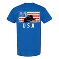 thumbnail image 1 of Awkward Styles Cowboy Hat USA Men Shirt I'm American USA Flag T shirt for Men 4th of July Gifts Texas Men Tshirt Gifts for Men Cowboy Hat T-shirt for Men Independence Day Print on the Back Only, 1 of 4