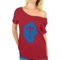 thumbnail image 1 of Awkward Styles Cross Off The Shoulder Shirt for Women Christian Cross Gifts for Wife Jesus Ladies Off Shoulder Shirt Jesus Clothing for Women Cross Shirt for Her Christian Cross Women Clothes, 1 of 4