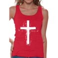 thumbnail image 1 of Awkward Styles Cross Tank Top for Women Christian Cross Clothes for Ladies Following Jesus Womens T-Shirt Christian Gifts Jesus Tank Top Jesus Clothing Jesus T Shirt for Her Cross Ladies Shirt, 1 of 4