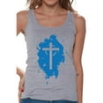 thumbnail image 1 of Awkward Styles Cross Tank Tops for Women Christian Cross Clothes for Ladies Following Jesus Womens T-Shirt Christian Gifts Jesus Tank Top Jesus Clothing Jesus T Shirt for Her Cross Ladies Shirt, 1 of 4