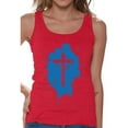 thumbnail image 1 of Awkward Styles Cross Tank Tops for Women Christian Cross Clothes for Ladies Following Jesus Womens T-Shirt Christian Gifts Jesus Tank Top Jesus Clothing Jesus T Shirt for Her Cross Ladies Shirt, 1 of 4