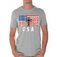 thumbnail image 1 of Awkward Styles Cross USA Men Shirt I'm American Vitage USA Flag T shirt for Men Religious Gifts USA Christian Men Tshirt USA Faith Retro USA Flag T-shirt for Men Gifts for Men, 1 of 4
