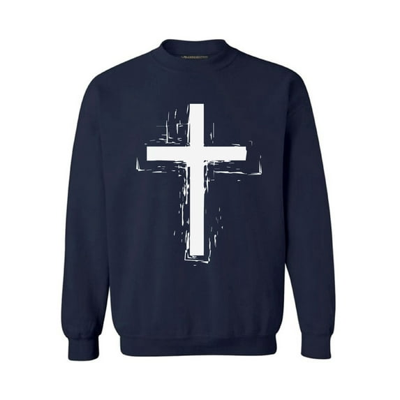 Awkward Styles Cross Unisex Crewneck Christian Crewneck for Her Cross Clothes Collection Jesus Cross Crewneck for Women Jesus Sweater for Men Christian Gifts Cross Outfit for Men and Women