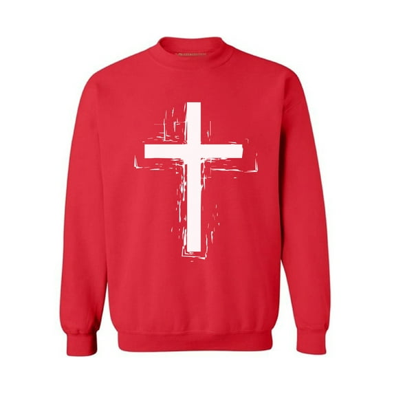 Awkward Styles Cross Unisex Crewneck Christian Crewneck for Her Cross Clothes Collection Jesus Cross Crewneck for Women Jesus Sweater for Men Christian Gifts Cross Outfit for Men and Women