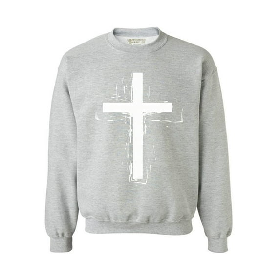 Awkward Styles Cross Unisex Crewneck Christian Crewneck for Her Cross Clothes Collection Jesus Cross Crewneck for Women Jesus Sweater for Men Christian Gifts Cross Outfit for Men and Women