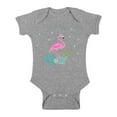 thumbnail image 1 of Awkward Styles Crowned Flamingo Baby Bodysuit Short Sleeve Pink Flamingo Romper for Boys Summer One Piece for Girls Pink Flamingo Romper for Children Flamingo Gifts for Little One Summer Clothing, 1 of 4