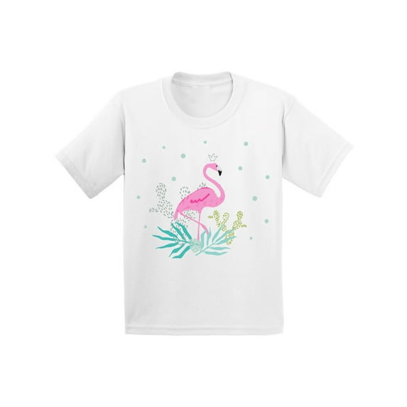 Awkward Styles Crowned Flamingo Infant Shirt Cute Summer Shirt for Kids Pink Flamingo T Shirt for Boys Pink Flamingo Shirts for Girls Cute Flamingo T-Shirt for Children Summer Gifts for Little One