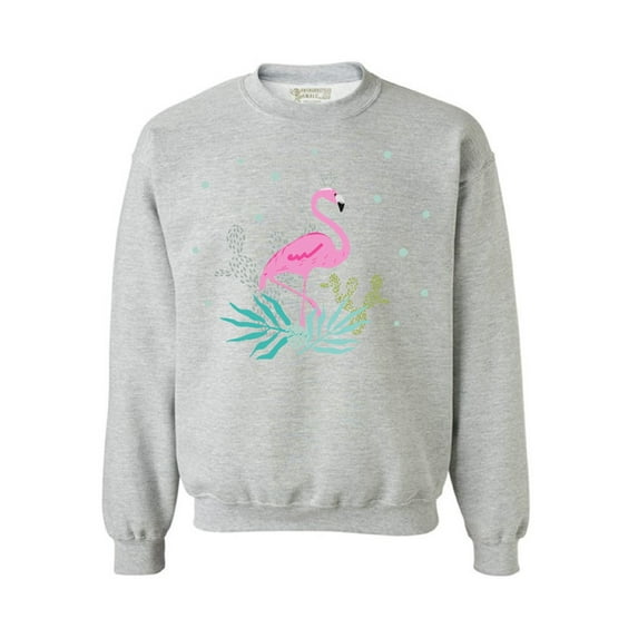 Awkward Styles Crowned Flamingo Sweatshirt Pink Flamingo Sweatshirt for Him Flamingo Collection Pink Flamingo Sweatshirt for Her for Women Summer Sweater for Men Pink Flamingo Pink Flamingo Outfit