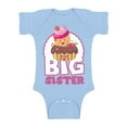 thumbnail image 1 of Awkward Styles Cupcake Baby Bodysuit Short Sleeve Cupcake Romper Top Big Sister Romper One Piece Big Sister Romper Baby Announcement Romper for Little One Cute Baby Clothing for Girls Kids Gifts, 1 of 4