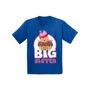Awkward Styles Cupcake Shirts Big Sister Youth Shirt T Shirts for Girls Cupcake Clothing Big Sister Collection Funny Gifts for Girls I'm Big Sister Shirt Sis Tshirt for Kids Birthday Gifts for Sister