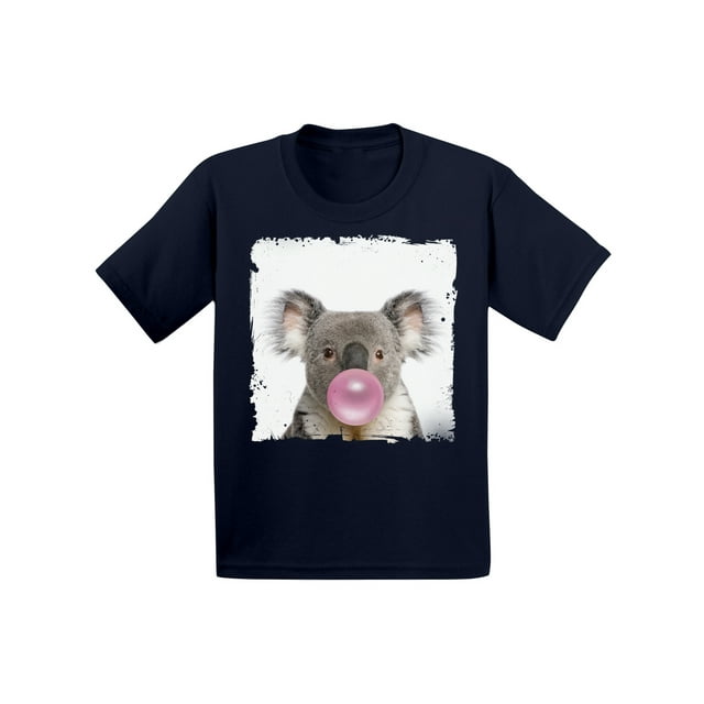 Awkward Styles Cute Animal Themed Collection Funny Koala with Gum Nifty Koala Clothing Koala Lovers Funny Gifts for Kids Childrens Outfit Koala Tshirt Koala Toddler Shirt Toddler T Shirt for Kids