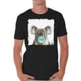 thumbnail image 1 of Awkward Styles Cute Men Tshirt Koala with Blue Gum T Shirt Koala Clothes Animal T-Shirt for Men Funny Animal Gifts Koala T Shirt Cute Animal T Shirt Koala Shirt Gifts for Him Funny Men T Shirt, 1 of 4