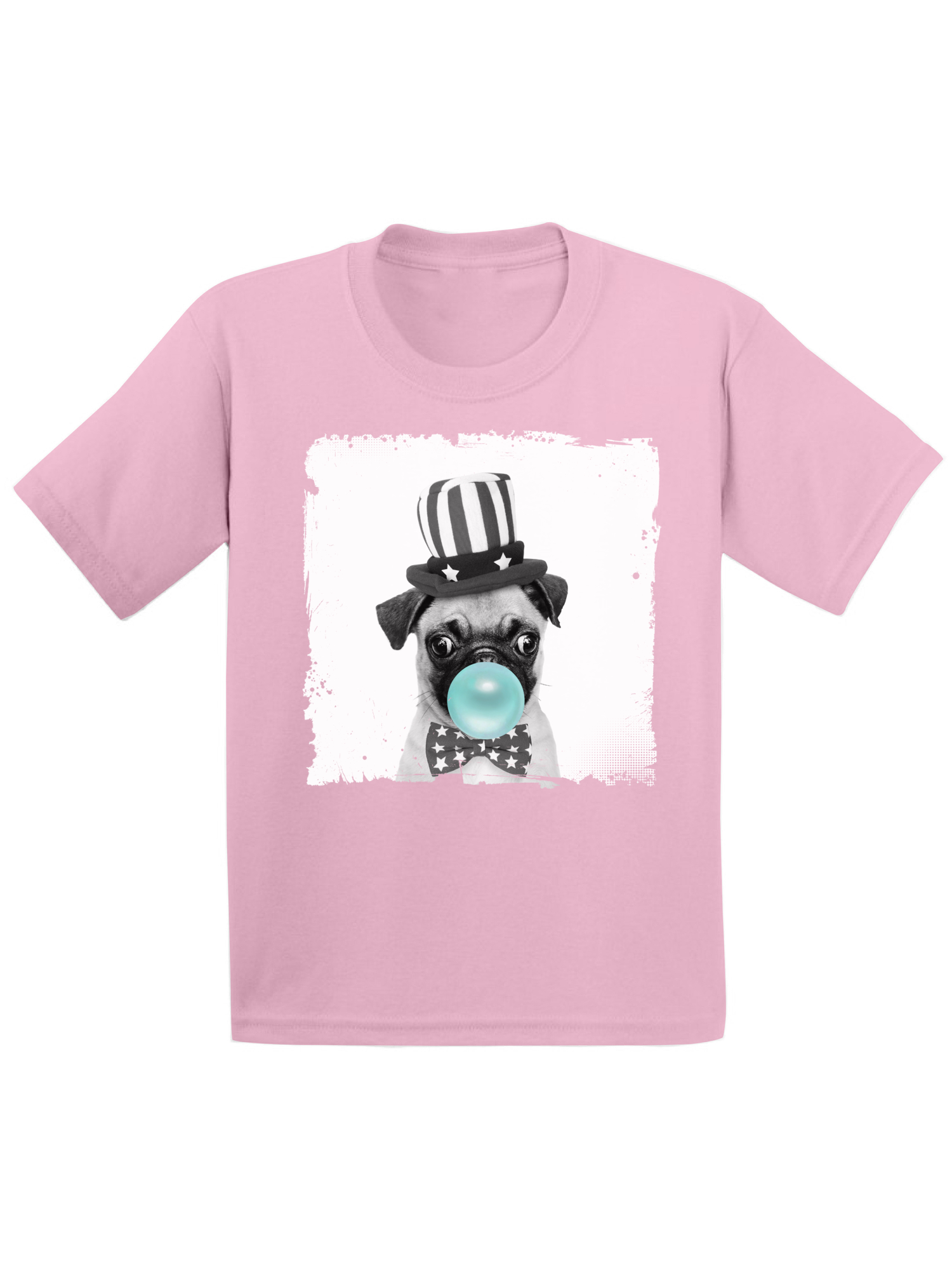 Awkward Styles Cute Pug Lovers Shirts Funny Gifts for Kids Childrens Outfit Puppy Pug Tshirt Pug Toddler Shirt Toddler T Shirt for Kids New Animal Collection Funny Pug with Gum Pug Clothing - image 1 of 4