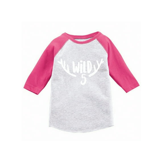 Awkward Styles Cute Raglan for Boys Gifts for 5 Year Old 5th Birthday Shirt for Girls 5th Birthday Party Outfit I'm Five Shirt Gifts Kids Clothes Fifth Birthday Wild Party Wild Birthday Party Shirt