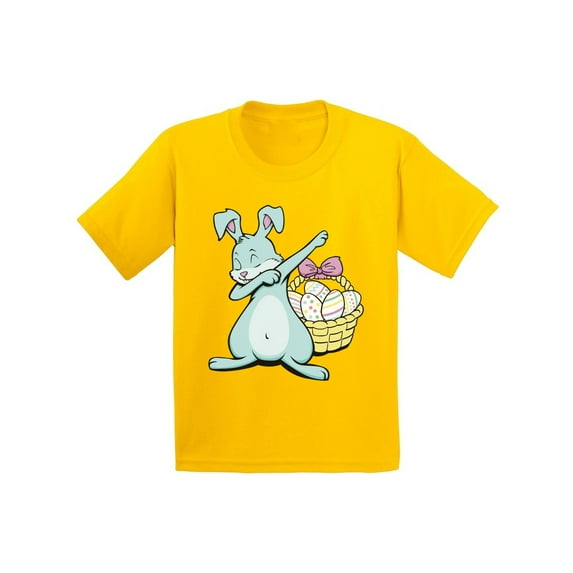 Awkward Styles Dabbing Easter Bunny Shirt for Kids Easter Bunny Tshirt Easter Shirt for Boys Happy Easter Easter Gifts for Girls Easter Bunny T Shirts Easter Holiday Shirts Easter Basket Stuffers