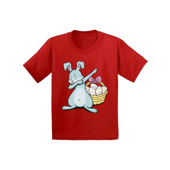 Awkward Styles Dabbing Easter Bunny Shirt for Kids Easter Bunny Tshirt Easter Shirt for Boys Happy Easter Easter Gifts for Girls Easter Bunny T Shirts Easter Holiday Shirts Easter Basket Stuffers