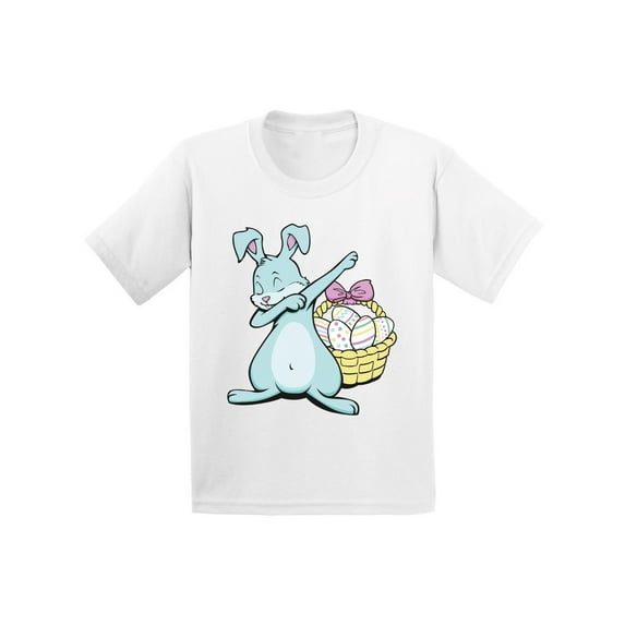 Awkward Styles Dabbing Easter Bunny Shirt for Kids Easter Bunny Tshirt Easter Shirt for Boys Happy Easter Easter Gifts for Girls Easter Bunny T Shirts Easter Holiday Shirts Easter Basket Stuffers