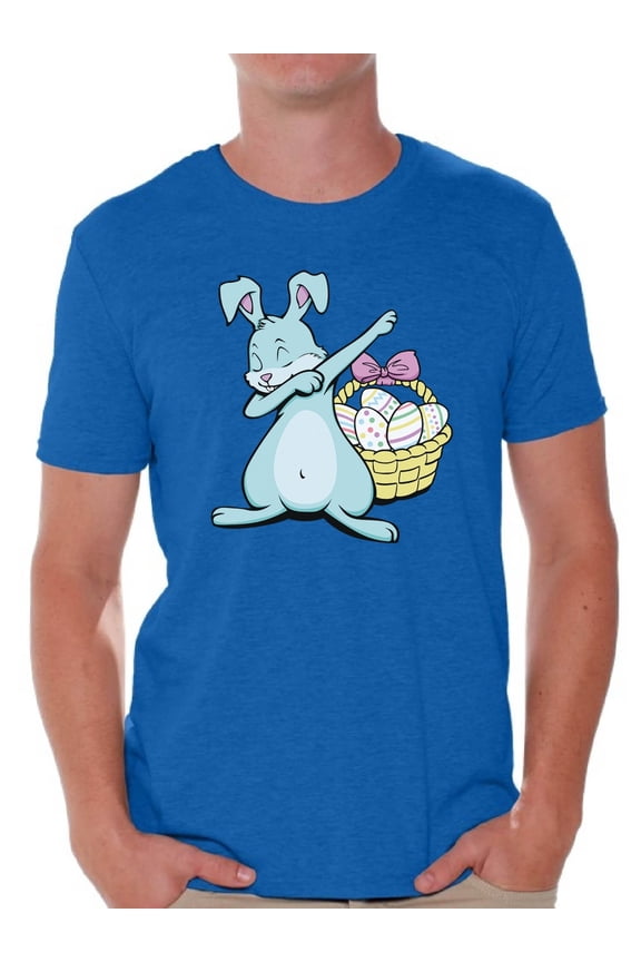Dabbing Easter Bunny Shirt for Men Easter Bunny Tshirt Easter Shirt for Men Happy Easter Easter Gifts for Him Easter Bunny T Shirts Easter Holiday Shirts Easter Basket Stuffers
