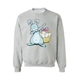 thumbnail image 1 of Awkward Styles Dabbing Easter Bunny Sweatshirt for Men and Women Funny Easter Sweater Easter Egg Hunt Outfits Happy Easter Gifts for Him and Her Cute Easter Bunny Sweatshirt Easter Basket Stuffers, 1 of 5