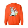 thumbnail image 1 of Awkward Styles Dabbing Easter Bunny Sweatshirt for Men and Women Funny Easter Sweater Easter Egg Hunt Outfits Happy Easter Gifts for Him and Her Cute Easter Bunny Sweatshirt Easter Basket Stuffers, 1 of 5