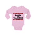 thumbnail image 1 of Awkward Styles Daddy Is My Valentine Baby Bodysuit Long Sleeve Gift for Baby Girl One Piece Valentine's Day Gifts for Baby Girl Valentine's Day Baby Romper Cute Gifts for Girls Dad Baby Girl Bodysuit, 1 of 4