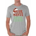 thumbnail image 1 of Awkward Styles Dear Santa Define Good Shirt Christmas Tshirts for Men Santa Ugly Christmas Shirt Dear Santa Christmas Holiday Top Funny Tacky Party Holiday Men's Tee Xmas Shirt, 1 of 4
