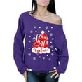 thumbnail image 1 of Awkward Styles Dear Santa I Can Explain Off Shoulder Sweatshirt Dear Santa Oversized Sweater for Women Funny Christmas Gifts for Her Holiday Sweatshirt Christmas Party Outfit Santa Claus Crewneck, 1 of 5
