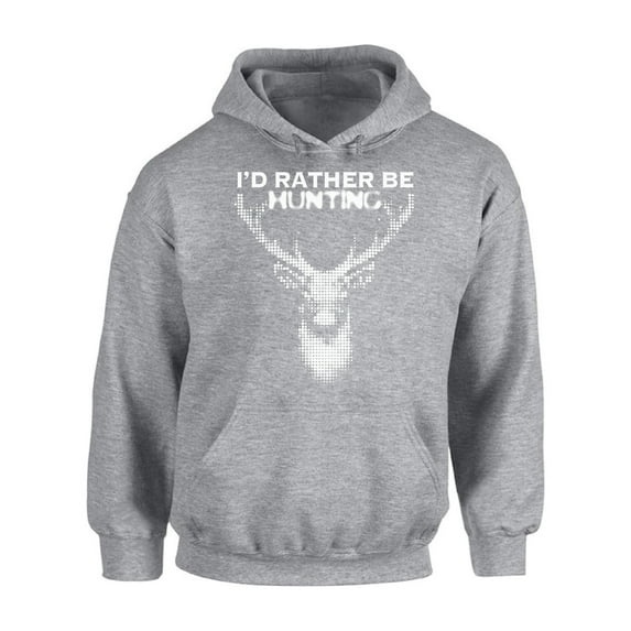 Awkward Styles Deer Hoodie Hunter Hoodie for Men I Love Deer Hunting Hoodie for Women I Would Rather be Hunting Sweatshirt Hunters Gifts Hoodie for Hunter I'd Rather be Hunting Unisex Sweater