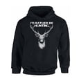 thumbnail image 1 of Awkward Styles Deer Hoodie Hunter Hoodie for Men I Love Deer Hunting Hoodie for Women I Would Rather be Hunting Sweatshirt Hunters Gifts Hoodie for Hunter I'd Rather be Hunting Unisex Sweater, 1 of 5