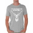 thumbnail image 1 of Awkward Styles Deer Hunting Shirt for Him I Would Rather be Hunting Shirt for Boyfriend Deer Hunting Lovers Gifts Hunter T Shirt for Dad Hunting Tshirt for Men I'd Rather be Hunting Men's Shirt, 1 of 4
