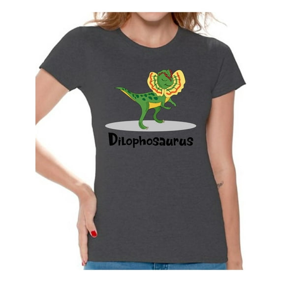 Awkward Styles Dilophosaurus Dinosaur Shirt for Women Dinosaur Tshirt Dilophosaurus Shirt Spirit Animal Shirts for Women Funny Dilophosaurus Gifts for Her Dinosaur Party Outfit Dinosaur Gift for Women