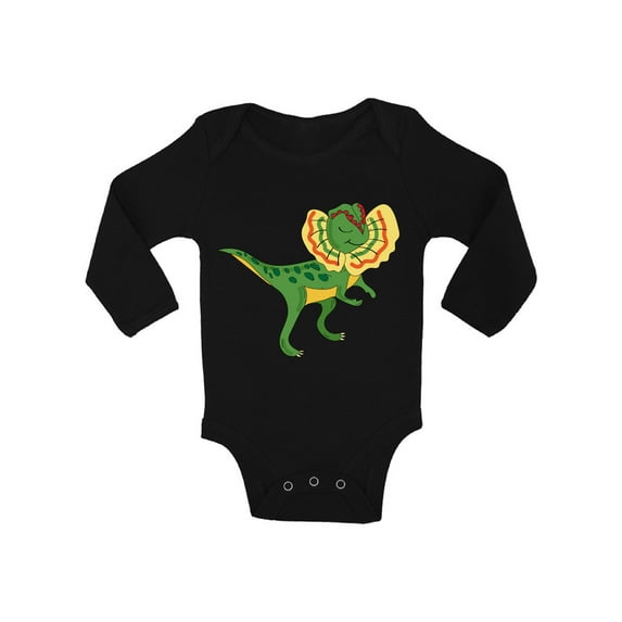 Awkward Styles Dilophosaurus Romper Baby Bodysuit Long Sleeve Dinosaur One Piece Top for Newborn Baby Dinosaur Gifts for Babies Cute Dinosaur Clothes for Baby Girl Animal Bodysuit for Baby Boy