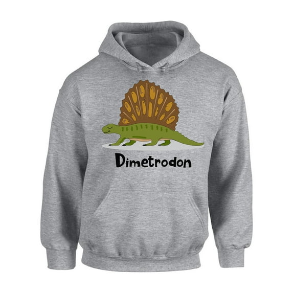 Awkward Styles Dimetrodon Dinosaur Hooded Sweatshirt Dinosaur Hoodie Unisex Spirit Animal Hoodie Sweater Women's Dinosaur Jumper Funny Dinosaur Gifts for Men Dinosaur Party Cute Dinosaur Outfit