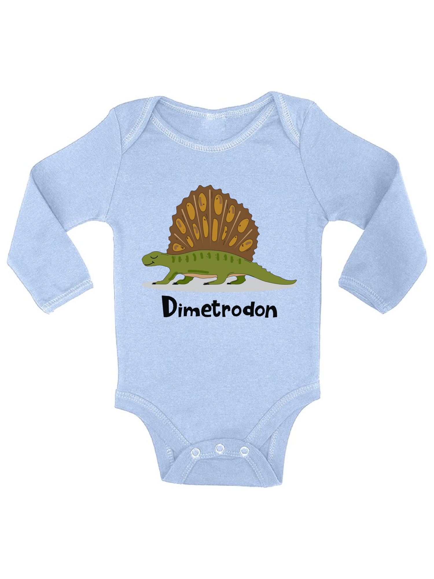 Awkward Styles Dimetrodon Dinosaur Long Sleeve Bodysuit for Baby ...