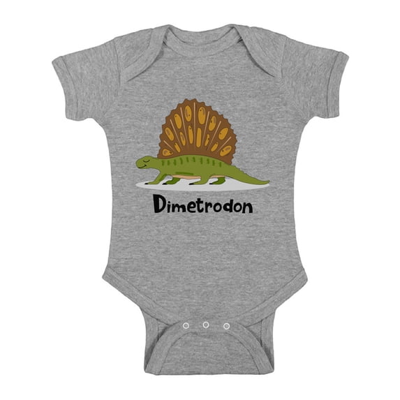 Awkward Styles Dimetrodon Dinosaur Short Sleeve Bodysuit for Baby Dinosaur One Piece Top Dinosaur Birthday Party Baby Shower Gifts Dinosaur Lovers Cute Dinosaur Gifts for Newborn Baby Dinosaur Outfit
