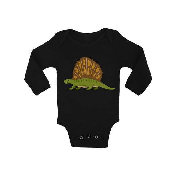 Awkward Styles Dimetrodon Romper Baby Bodysuit Long Sleeve Dinosaur One Piece Top for Newborn Baby Dinosaur Gifts for Babies Cute Dinosaur Clothes for Baby Girl Animal Bodysuit for Baby Boy