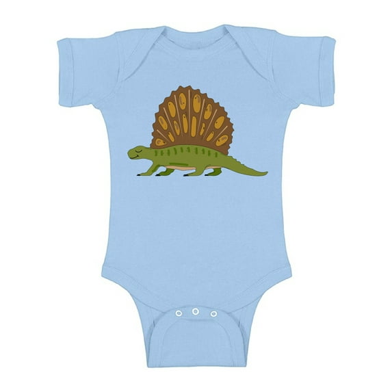 Awkward Styles Dimetrodon Romper Baby Bodysuit Short Sleeve Dinosaur One Piece Top for Newborn Baby Dinosaur Gifts for Babies Cute Dinosaur Clothes for Baby Girl Animal Bodysuit for Baby Boy