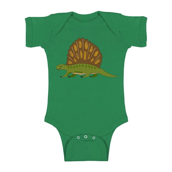 Awkward Styles Dimetrodon Romper Baby Bodysuit Short Sleeve Dinosaur One Piece Top for Newborn Baby Dinosaur Gifts for Babies Cute Dinosaur Clothes for Baby Girl Animal Bodysuit for Baby Boy