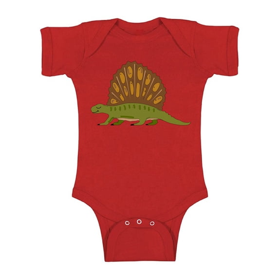 Awkward Styles Dimetrodon Romper Baby Bodysuit Short Sleeve Dinosaur One Piece Top for Newborn Baby Dinosaur Gifts for Babies Cute Dinosaur Clothes for Baby Girl Animal Bodysuit for Baby Boy