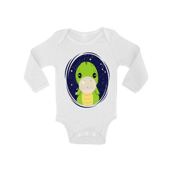 Awkward Styles Dinosaur Baby Bodysuit Long Sleeve Cute Baby Shower Gifts One Piece Dinosaur Outfit for Kids Gift for 1 Year Old Birthday Party Clothing Dinosaur with a Chewing Gum Bodysuit