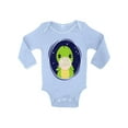 thumbnail image 1 of Awkward Styles Dinosaur Baby Bodysuit Long Sleeve Cute Baby Shower Gifts One Piece Dinosaur Outfit for Kids Gift for 1 Year Old Birthday Party Clothing Dinosaur with a Chewing Gum Bodysuit, 1 of 4
