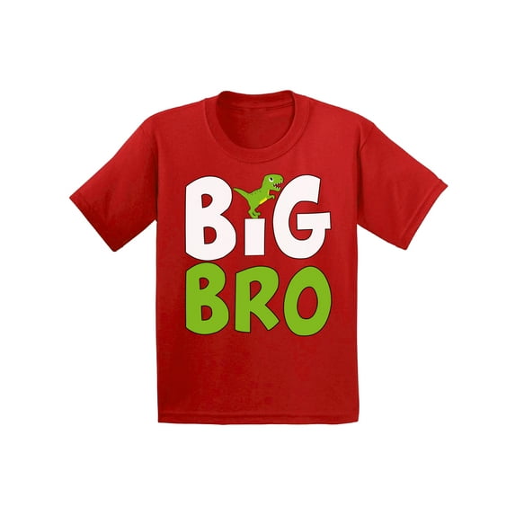 Awkward Styles Dinosaur Big Bro Youth Shirt Dinosaur Big Brother Collection Dinosaur Gifts for Boys I'm Big Brother Lovely T Shirts for Boys Shirt Bro Tshirt for Kids Birthday Gifts for Brother