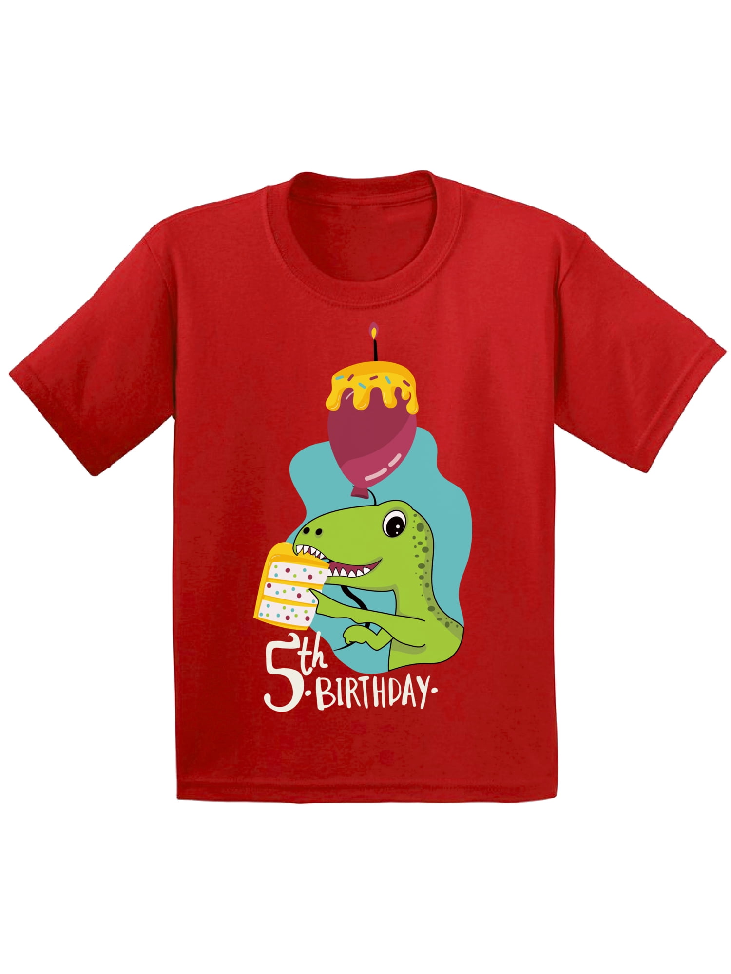 Kids 5th Birthday Dinosaur Gift T-Shirt For 5 Year Old Boys Girls Kids 5th Birthday Dinosaur Gift T-Shirt For 5 Year Old Boys Girls