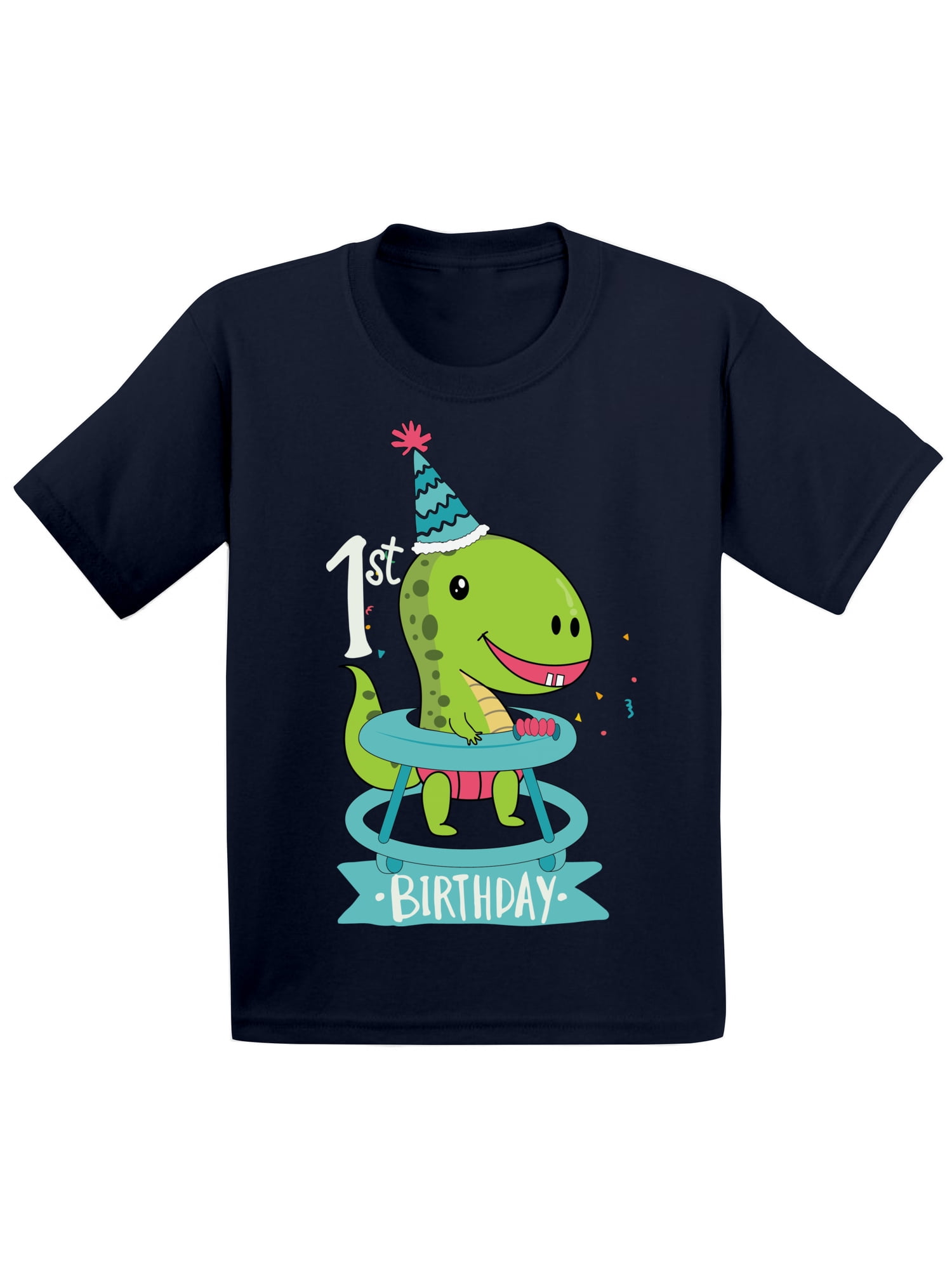 1st Birthday Gift Shirts Dinosaur 1 Year Old T-Shirt For Boy 1st Birthday Gift Shirts Dinosaur 1 Year Old T-Shirt For Boy