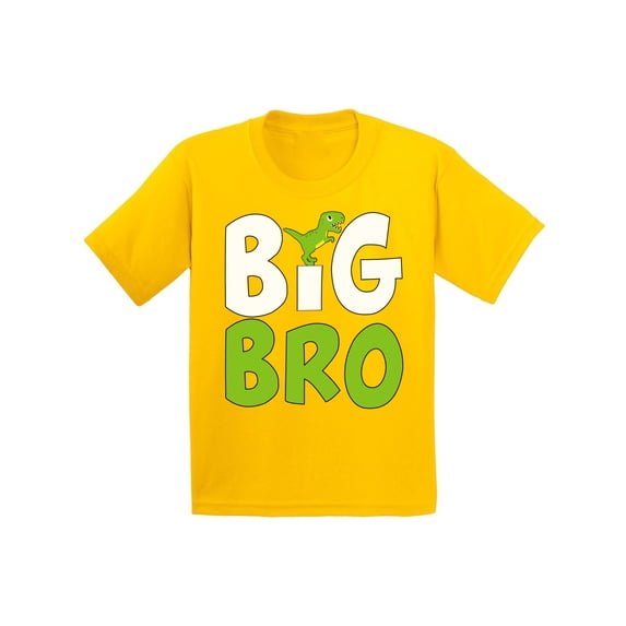 Awkward Styles Dinosaur Clothing Big Brother Shirt Pregnancy Reveal Youth Shirt for Boys Baby Announcement Collection Dinosaur Youth Shirt Dino Shirt for Boys Big Bro T-Shirt T Rex Shirts for Boys