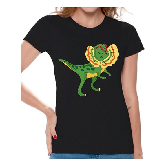 Awkward Styles Dinosaur Dilophosaurus Shirts for Women Dilophosaurus T Shirt Spirit Animal Shirts for Women Dilophosaurus Outfit Gifts for Her Dinosaur Themed Party Dinosaur Gifts for Women